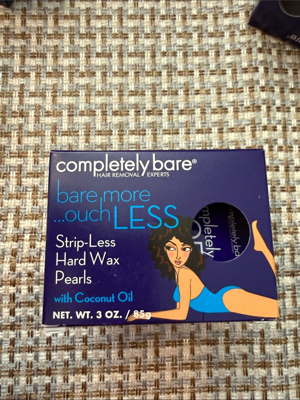 Completely Bare Strip-Less Hard Wax Pearls with Coconut Oil - Blue